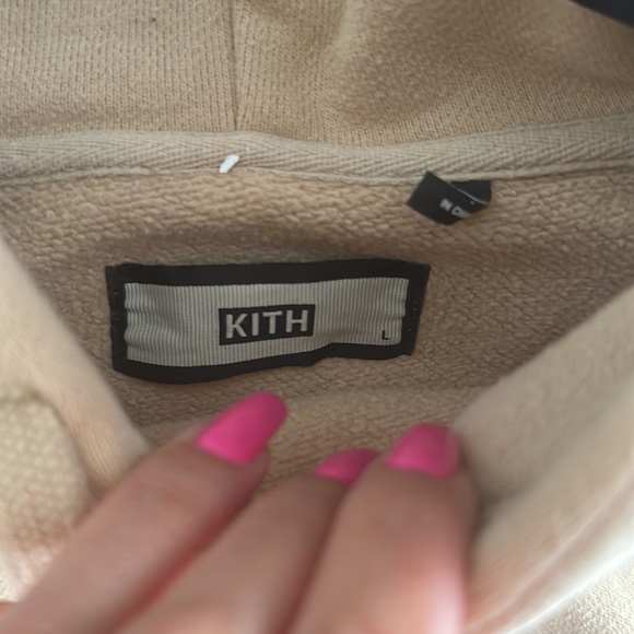 Kith hoodie size large in tan men's - Picture 3 of 5